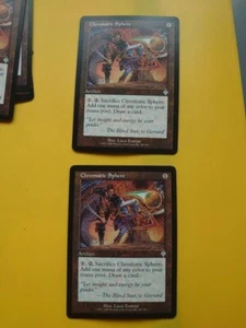 Chromatic Sphere x2  Invasion artifact  Magic the Gathering 2 Card. - Picture 1 of 7