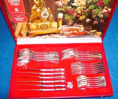 WMF Klassisch Weimar 30 teilig für   6 Personen 90 Silber 2x vorhanden - Bild 1 von 4