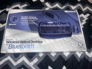 Microsoft Wireless Optical Desktop for Bluetooth Keyboard Mouse Receiver w/Box - Picture 1 of 4