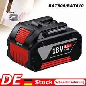 8,0Ah Akku Für Bosch 18V Professional GBA GSR GSB BAT618 BAT609 BAT607 BAT620 DE - Bild 1 von 10