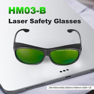 OD6+ Laser Safety Glasses Laser Protection Goggles 200-450nm/800-2000nm/1064nm