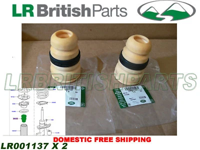 PARAGOLPES AMORTIGUADOR TRASERO ORIGINAL LAND ROVER LR2 JUEGO DE 2 OEM NUEVO LR001137 Foto 1 de 4