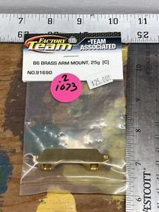 Team Associated 91690 B6 Brass Arm Mount: C, 25g RC10B6 NewInPack USA Shipped - Picture 1 of 5
