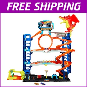 City Ultimate Garage Set Giocattolo: 2 Auto, 4 Livelli e Auto-Drago Affamato Avventura - Foto 1 di 8