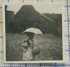 Foto Mädchen girl Puppe Korb Schirm 1933 k1