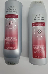 (Lot Of 2) Avon Advance Techniques Set Shampoo/ Conditioner Reconstruction 7* - Picture 1 of 7