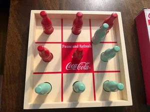 Coca Cola Collectible Wooden Tic Tac Toe Game - Picture 1 of 3