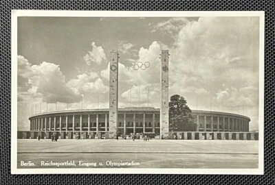 Berlin Olympic RPPC Cover Postcard 1936, Germany, Special Cancel - Image 1 of 2