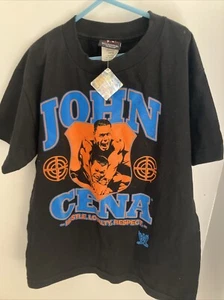 Offical WWE John Cena Hustle Loyalty Respect U Can't See Me 2009 ShirtSize 10/12 - Picture 1 of 18