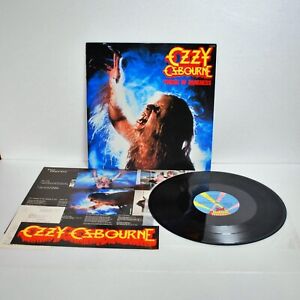 Ozzy Osbourne Prince of Darkness Vinyl Record Card Sticker Heavy metal Japan