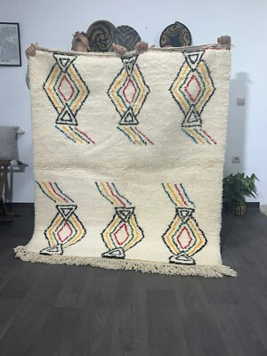 Hecho a mano marroquí multicolor - alfombra alfombra azilal - alfombra marroquí Foto 1 de 4