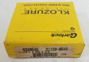 Guarnizione olio Garlock Klozure 63x0646 21158-0646 1 -1/2" x 2.375" x 3/8" - Foto 1 di 5