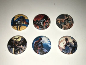 1" SET OF 6 DC BATMAN COMICS LAPEL BADGE BUTTONS PINS PINBACK [P339] - Picture 1 of 2