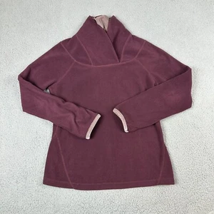 prAna Pullover Damen Medium Magenta Raglan Langarm Schalkragen Pulli - Bild 1 von 5