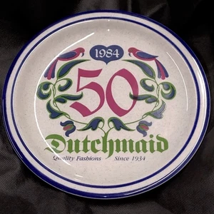 Dutchmaid Dutch Maid 1984 50 Year Celebration Anniversary Plate Syracuse China - Picture 1 of 3
