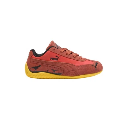 Tenis informales PUMA Jurassic World X Speedcat Land con cordones niños pequeños rojos Sh Foto 1 de 4