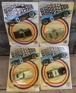 4 Zee Toys Windracers 1981 Die Cast Metal Cars Made in Hong Kong, ungeöffnet B, - Bild 1 von 9