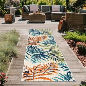 Rugshop Runner Rugs Bahama Palm Frond Floral Indoor Outdoor Carpet Runners 2x7 - Picture 1 of 7