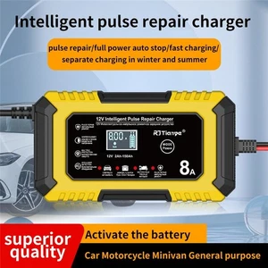 Car Intelligent Lead Acid Battery Charger 12V 6A Pulse Battery Charger - Imagen 1 de 22
