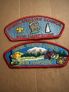 Daniel Webster Council CSPs Lot Of 2 Hampshire Boy Scout CSP Patches - Picture 1 of 4