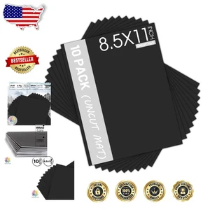 Crafting Essentials: paquete de 10 tablas alfombrillas negras sin cortar 8,5x11 para cada ocasión - Imagen 1 de 9