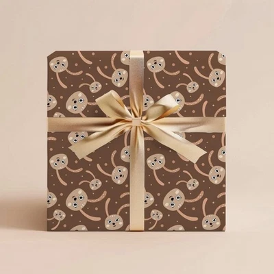 Animal Wrapping Paper, Kid Birthday or Baby Shower Gift Wrap, Woodland Roll - Image 1 of 4