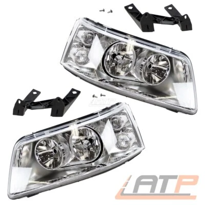 2xSCHEINWERFER H7/H1 MIT STELLMOTOR SET LI+RE FÜR VW MULTIVAN TRANSPORTER T5 BUS - Bild 1 von 4