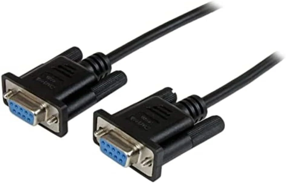 StarTech.com 1m Black DB9 RS232 Serial Null Modem Cable F/F - DB9 Female to - Image 1 of 4