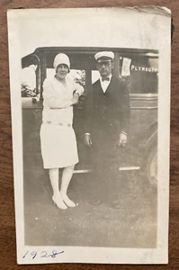 1928 Taxi Driver Plymouth Massachusetts MA Fashion Car Real Photograph #2 P4f7 - Picture 1 of 12