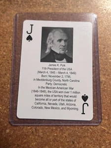 2011 Arcturus LLC The Presidents Spielkarten # Jack of Spades James K. Polk - Bild 1 von 2