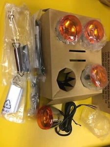 Kit personalizado de señal de giro estilo bala cromada 88-07 Harley Softail delantera y trasera - Imagen 1 de 7