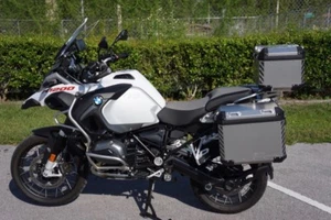 Motorcycle Reflective Chevrons Decals for BMW GS Touratech Panniers and Top Case - Picture 1 of 8