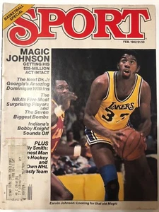 SPORT Magazine February 1982 Basketball Special LA Lakers' Magic Johnson G - Picture 1 of 1