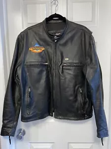 Harley Davidson CA03402 Leather Jacket Made in USA Alpine Power Size: XL - Picture 1 of 16