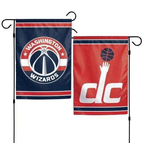 WASHINGTON WIZARDS DOUBLE SIDED GARDEN FLAG 12"X18" YARD BANNER OUTDOOR RATED Cover