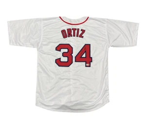 David Ortiz Signed Boston Red Sox Custom Jersey Beckett Witness BAS COA - Picture 1 of 3