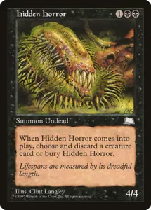 4x Hidden Horror - LP - Weatherlight - SPARROW MAGIC mtg - Picture 1 of 1