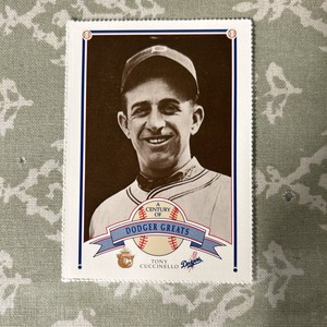 1989 Smokey The Bear Century Of Los Angeles Dodger Greats Tony Cuccinello #37!