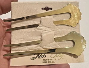 Kirks Folly Vintage Chignon Forcina Capelli Bastoncini Set di Spille su Carta - Foto 1 di 5