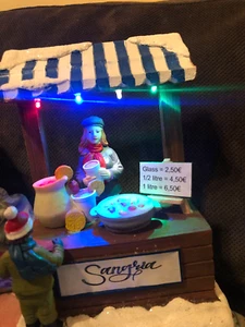 SANGRIA SPANISH STAND VENDOR CHRISTMAS VILLAGE - Picture 1 of 4