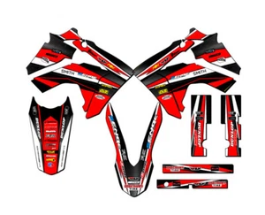 2013-2018 CRF 125 VIGOR Red Senge Graphics Kit Compatible with Honda - Picture 1 of 4