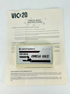 Commodore VIC-20 Vintage - Omega Race - Vic-1924 gioco per computer con manuale - Foto 1 di 3