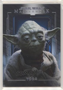 2020 Topps Star Wars Masterwork Blue Yoda #55 y8h