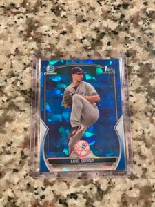 2023 Bowman Chrome 1st Sapphire Luis Serna New York Yankees SSP - Picture 1 of 2