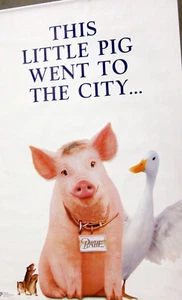 Babe - Pig In The City - Banner/Kinobanner 160cm x 110cm - Foto 1 di 1