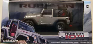 SILVER 2013 JEEP RUBICON GREENLIGHT 1:43 SCALE DIECAST METAL MODEL JEEP - Picture 1 of 2