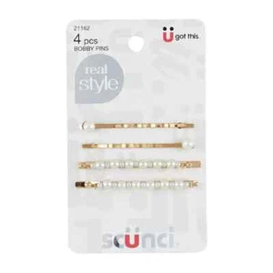 Scunci Pearl Hair Bobby Pins, 4-Pieces 21162 - Picture 1 of 1