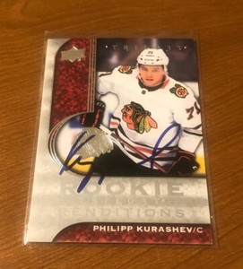 PHILIPP KURASHEV Autographed 2020-21 Trilogy Rookie Renditons IP AUTO SIGNED