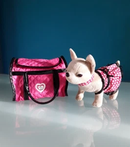 "SIMBA" "Chi Chi Love" peluche Cane chihuahua con borsa colore fucsia. - Imagen 1 de 14