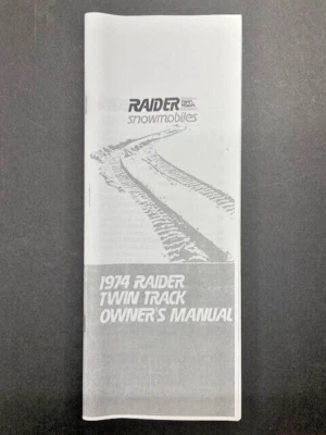 Moto de nieve Raider Twin Track 1974 manual del propietario para todos los modelos 440 400 340 Foto 1 de 3